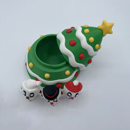 Christmas Tree and Snowmen 3D printed playset