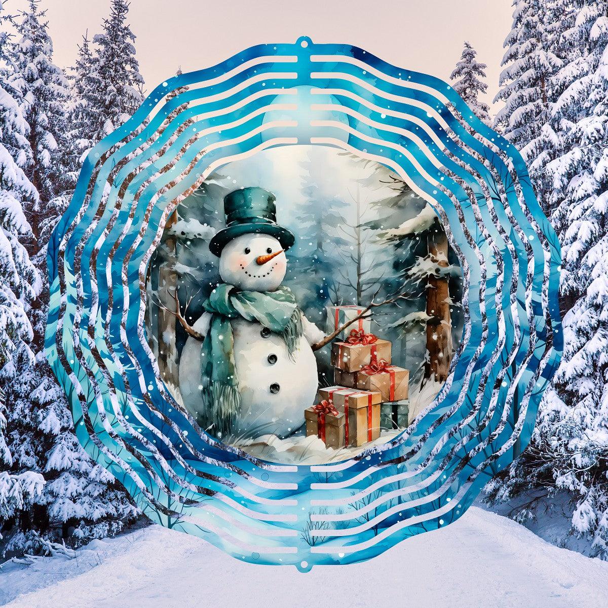 Magical Snowman Spins Christmas Cheer! - a Wind Spinner! - wind spinner