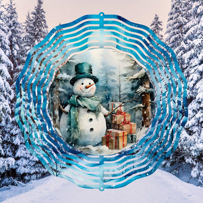 Magical Snowman Spins Christmas Cheer! - a Wind Spinner! - wind spinner
