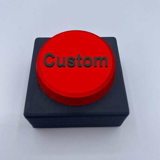 Customized Big Red Button Clicker Fidget
