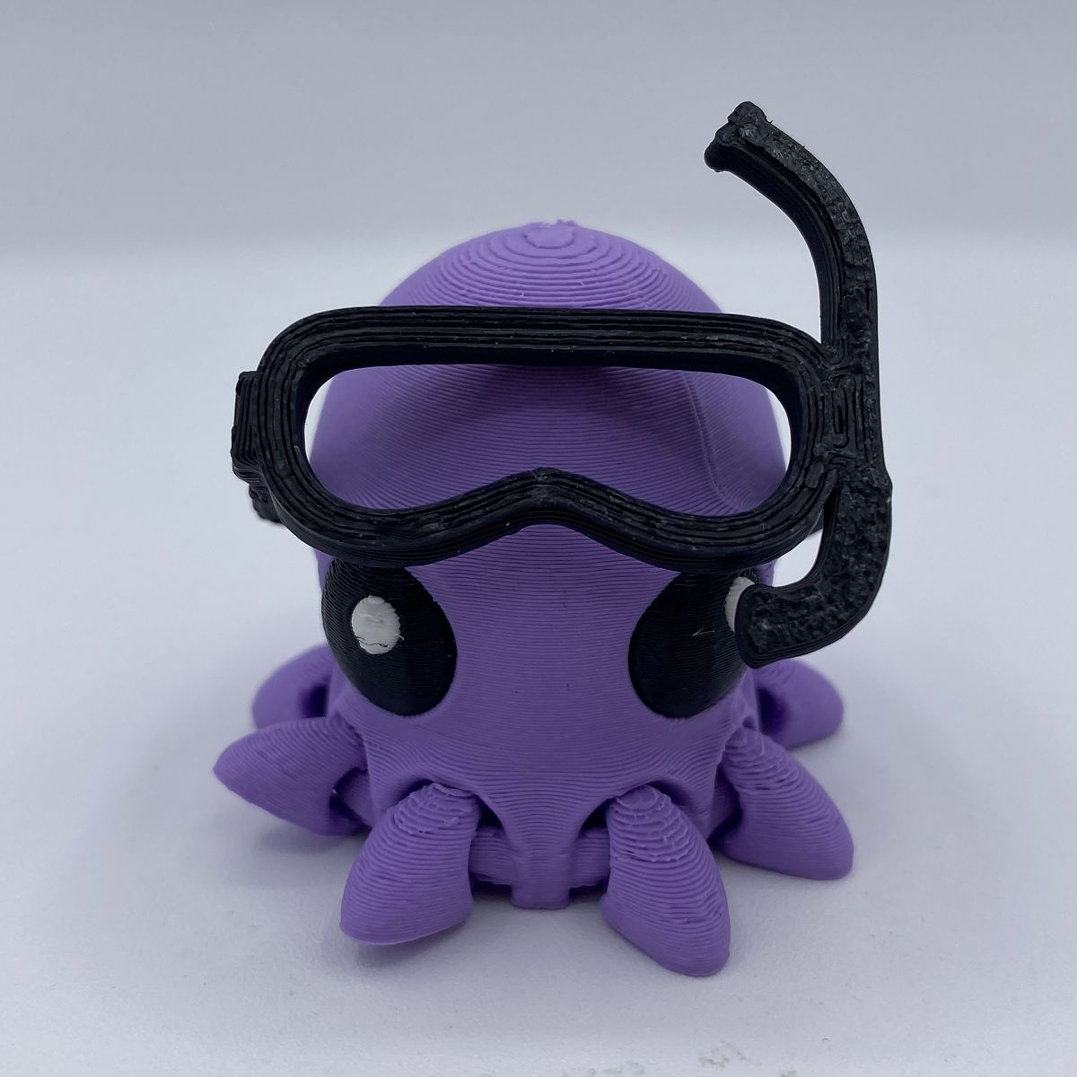 Deep Diver Octopus Articulated 3D Printed Toy / Keychain