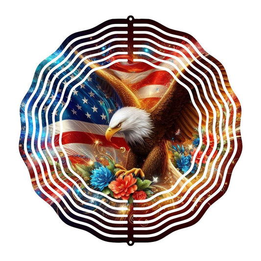 Eagle-Inspired Wind Spinner: A Patriotic Delight - wind spinner