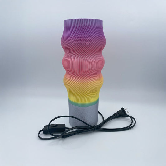 Rainbow Wave LED Lamp 3D print
