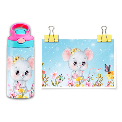 Whimsical Water Wonder: Mouse-tastic Magic! - a 12 oz Flip Top - flip top