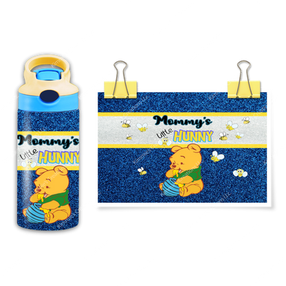 Adorable Winnie the Pooh Flip Top: Celebrate Mommy’s Little Hunny! - Blue - flip top