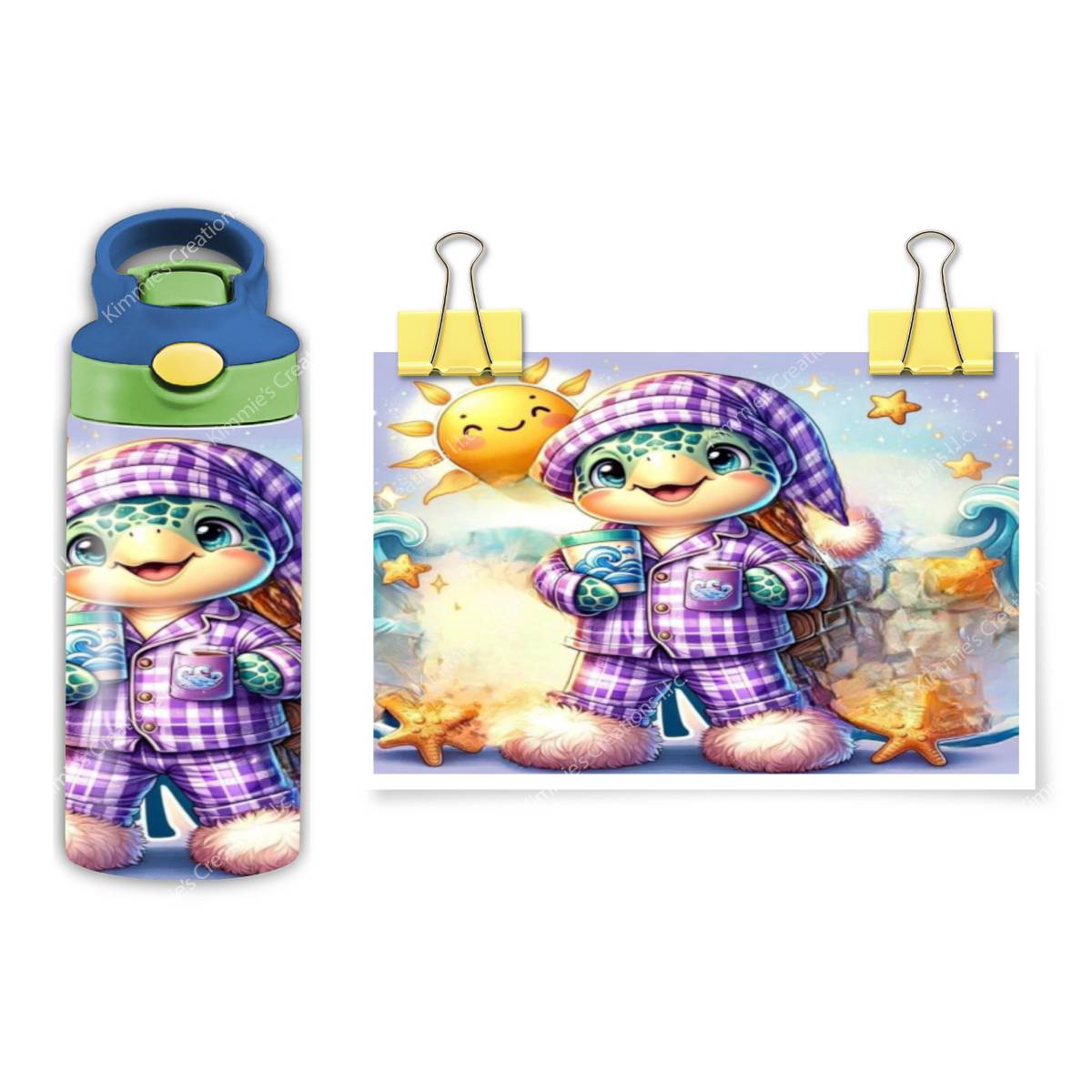 Turtle Pajamas Party: Unbelievable! - a 12 oz Flip Top - Kimmie's Creations L.L.C.