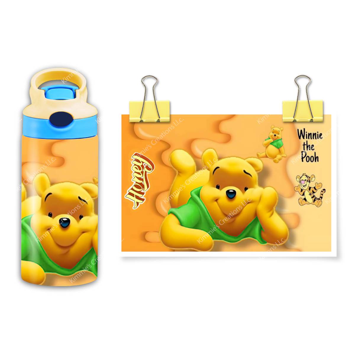 Winnie the Pooh Magical 12 oz Flip Top Water Bottle Transforms Childhood! - flip top