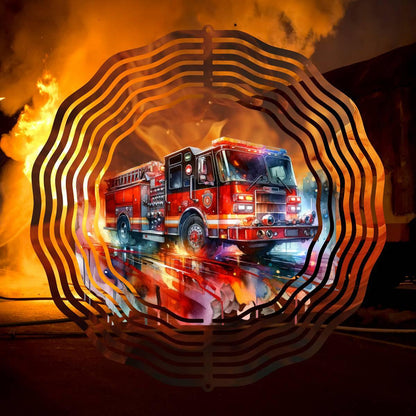 Fiery Heroism: Unveiling a Mesmerizing Fire Truck Wind Spinner! - wind spinner