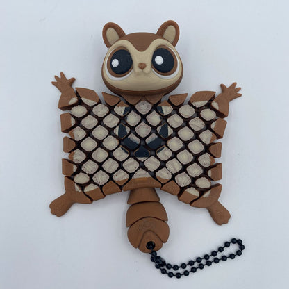 Flying Squirrel Flexi Keychain