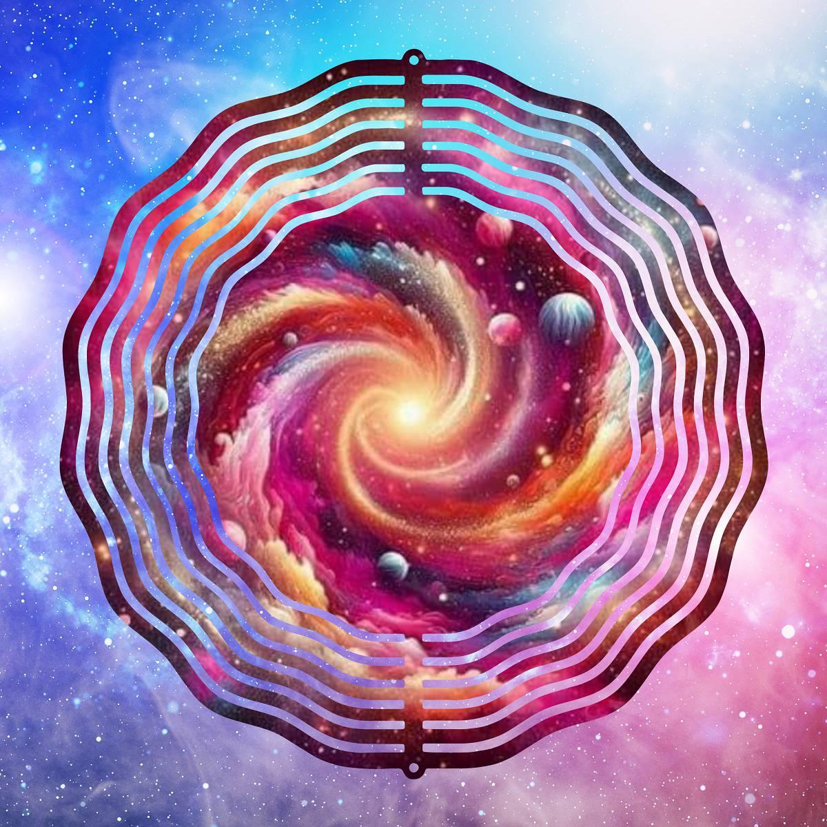 Spiral Galaxy on a Wind Spinner - Kimmie's Creations L.L.C.