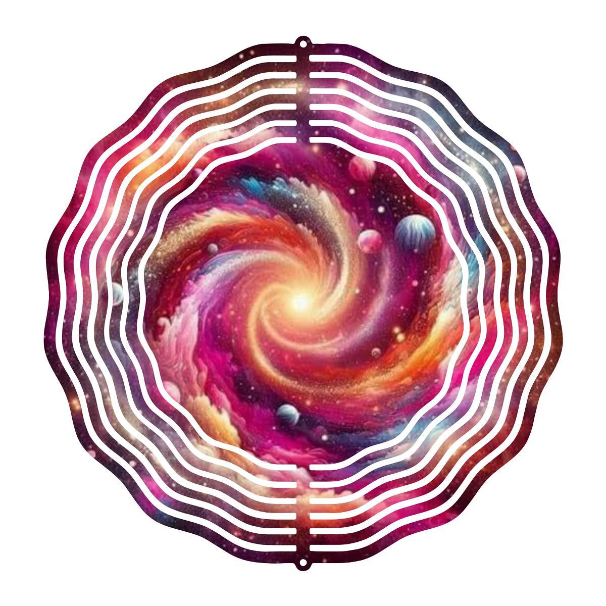 Spiral Galaxy on a Wind Spinner - Kimmie's Creations L.L.C.