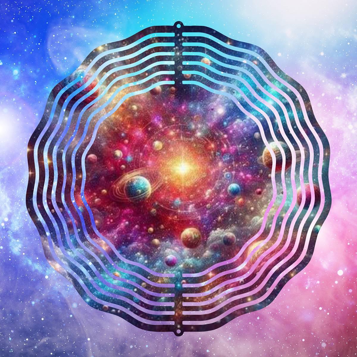 Spiral Galaxy on a Wind Spinner - Planets - wind spinner