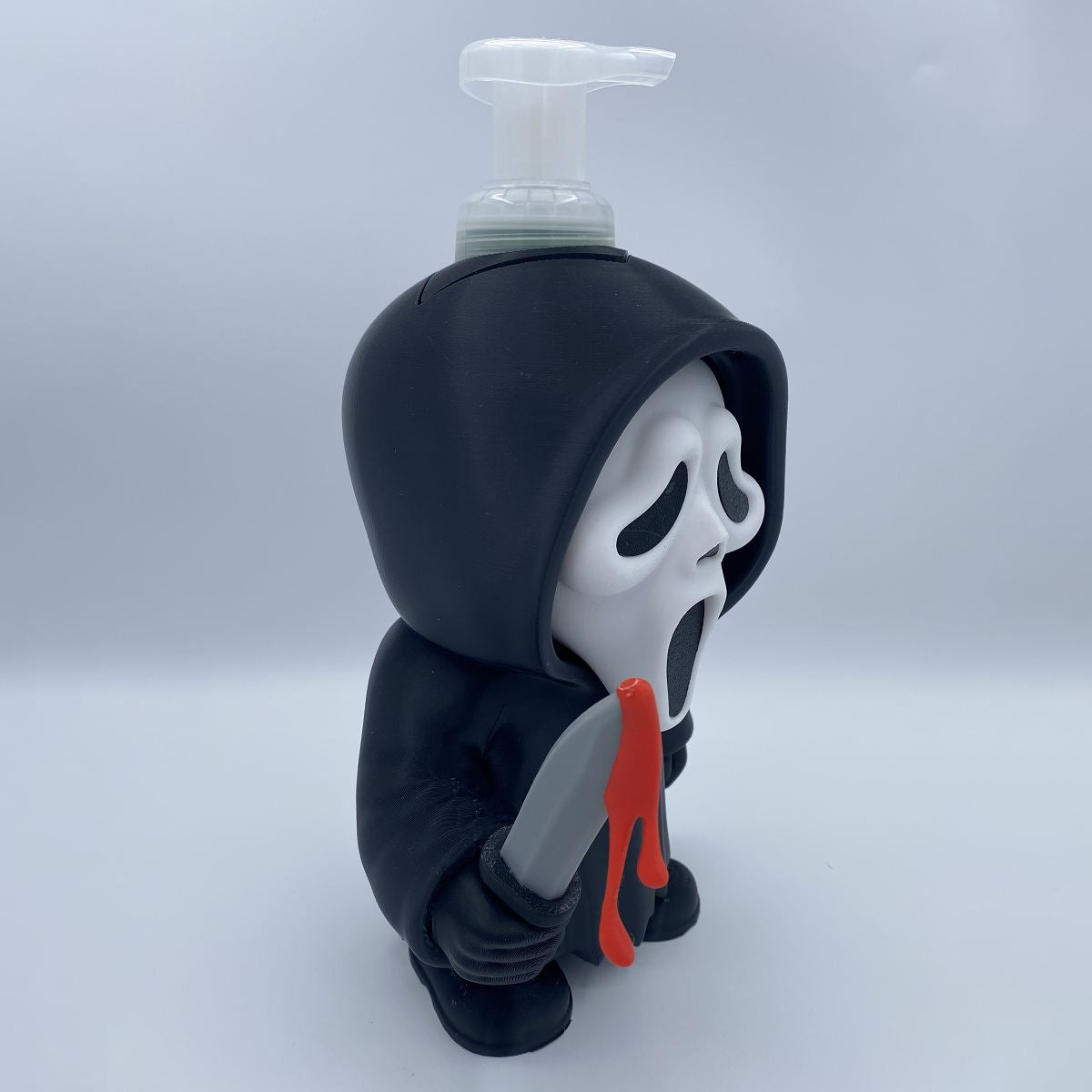 Ghostface BBW Soap Holder - 3D Printed Horror Soap Dispenser Stand
