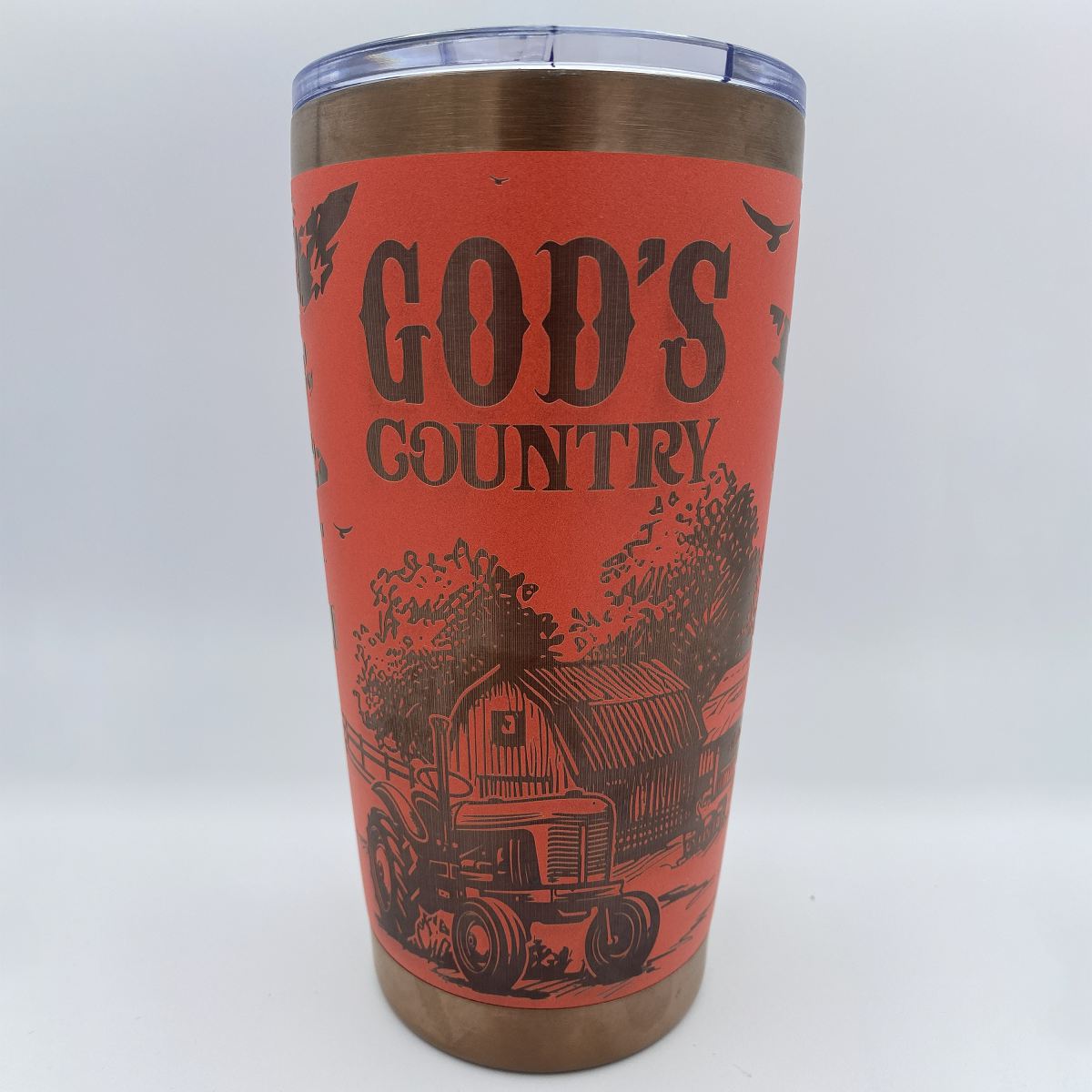 God's Country Engraved Tumbler