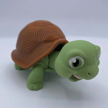 Greek Tortoise Terrarium - 3D Printed Articulated Diorama