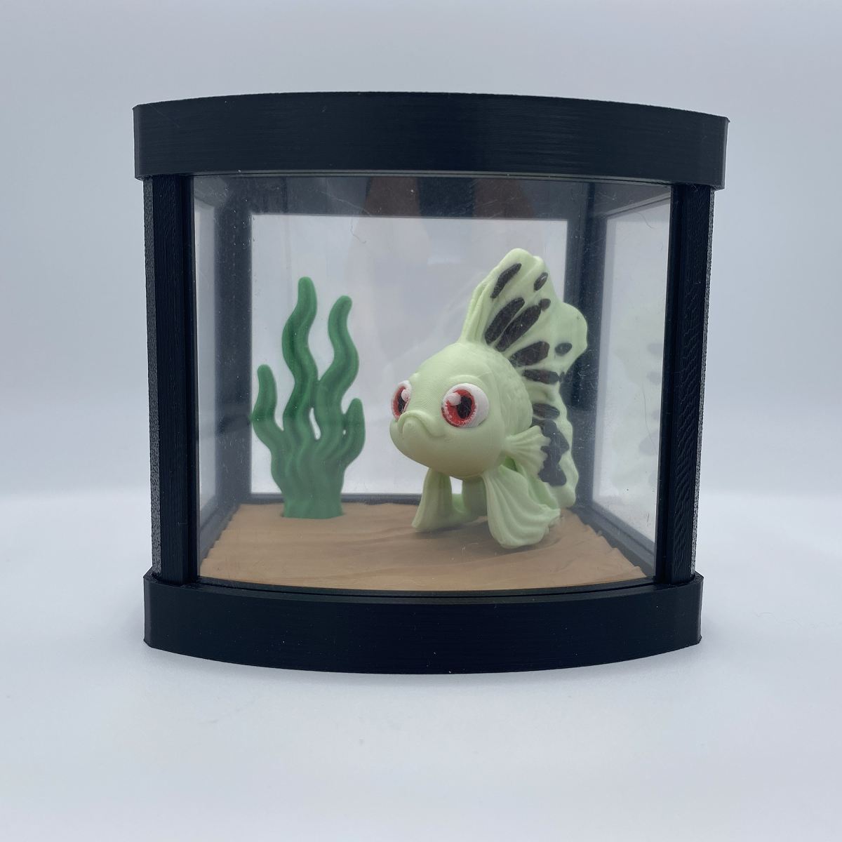 Betta fish aquarium 3D printed diorama