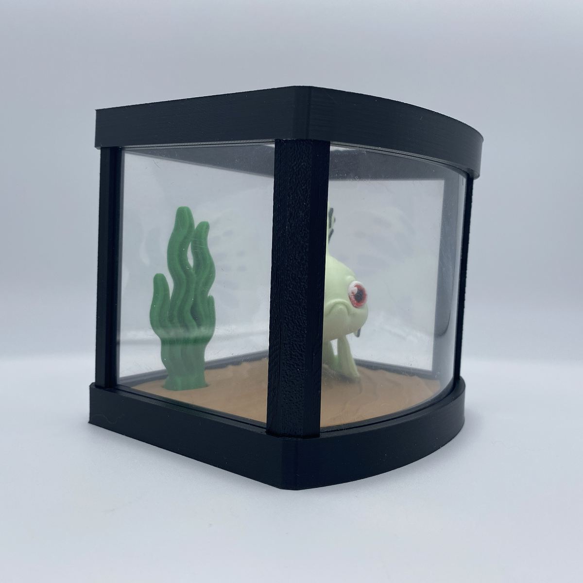 Betta fish aquarium 3D printed diorama