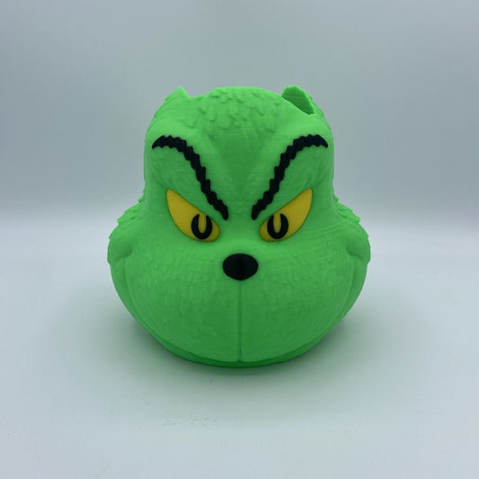 Grinch Bust BBW soap holder 3D printed Christmas decor