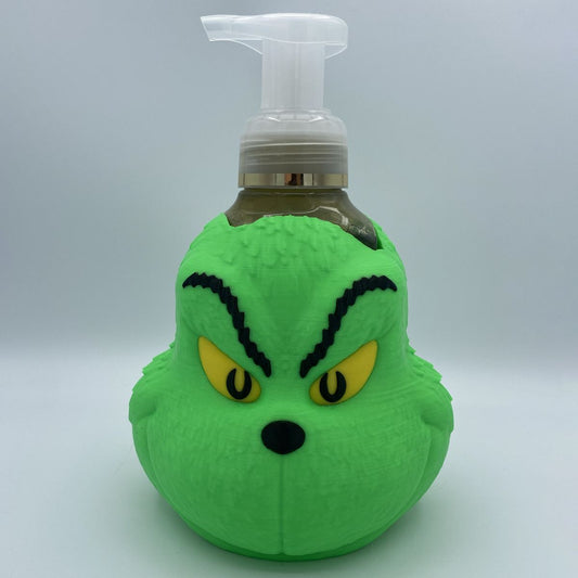 Grinch Bust BBW soap holder 3D printed Christmas decor