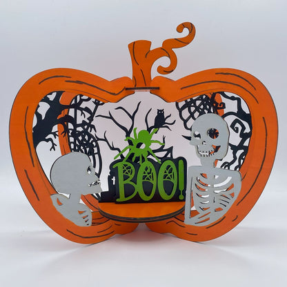 Halloween 3D Pumpkin Decorative Display