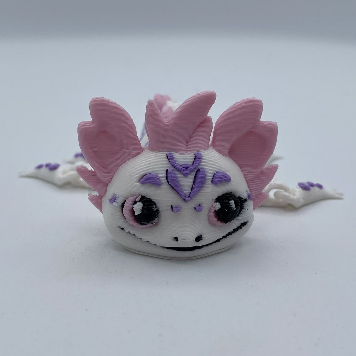 Happy axolotl 3D printed articulated toy