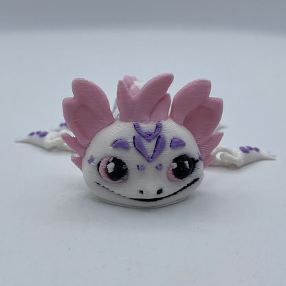 Happy axolotl 3D printed articulated toy