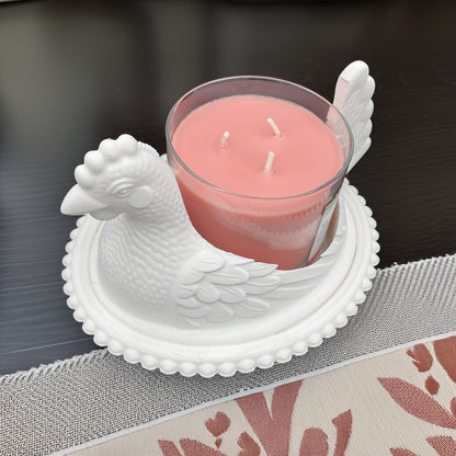 HenonaNest3wickCandleHoldertopside - Kimmie's Creations L.L.C.