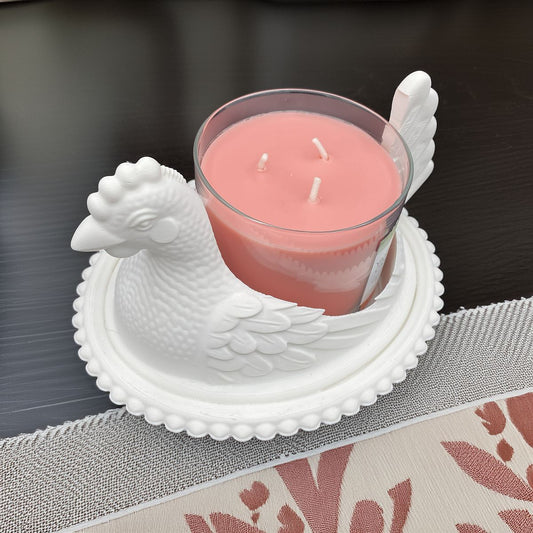 HenonaNest3wickCandleHoldertopside - Kimmie's Creations L.L.C.