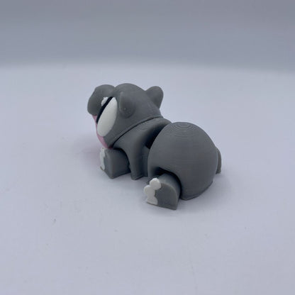 Poseable hippos with watermelon resort diorama