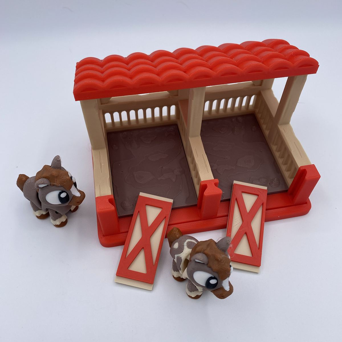 Stable with Horses Playset