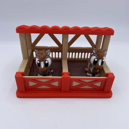 Stable with Horses Playset
