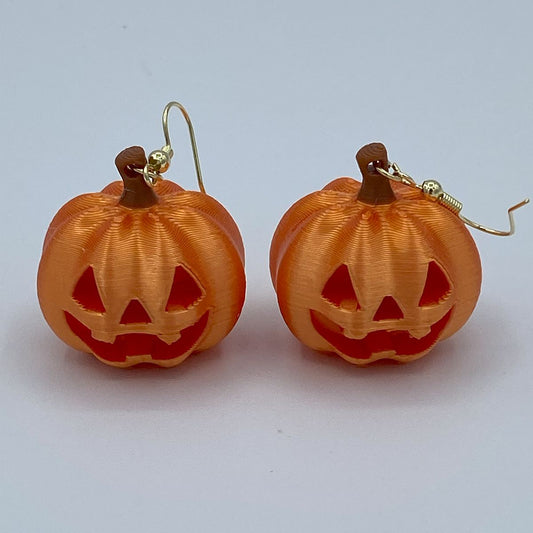 Halloween Jack-o-Lantern 3D Earring Set
