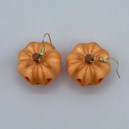Halloween Jack-o-Lantern 3D Earring Set