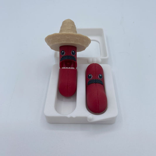 Jumping Beans with Sombrero 2 pack case