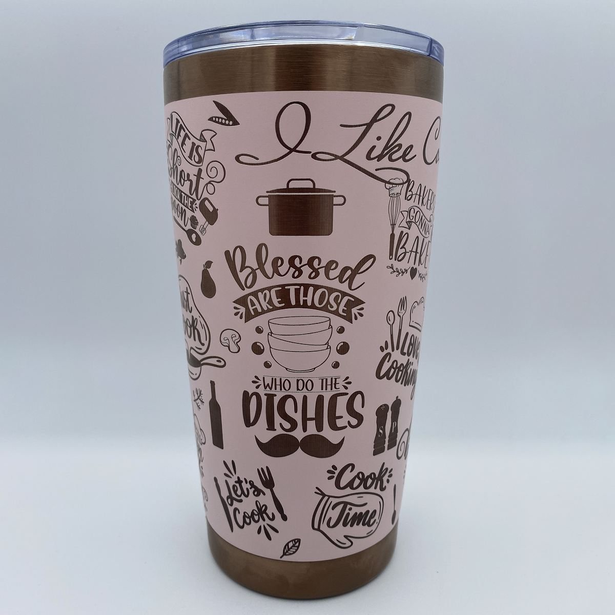 Kitchen Fun Engraved Tumbler - 20oz Stainless Steel