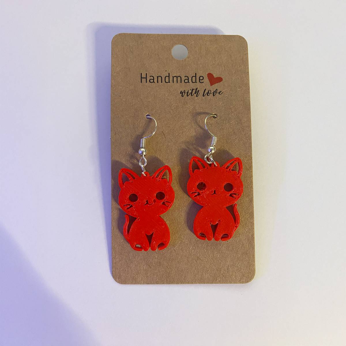 Kitten Earring Set - Red - jewelry