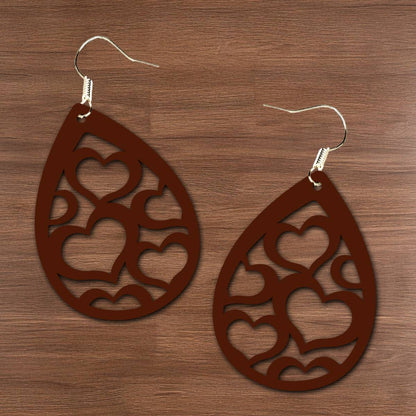 Heart Cluster Teardrop Earring Set - Kimmie's Creations L.L.C.
