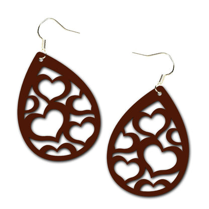 Heart Cluster Teardrop Earring Set - Kimmie's Creations L.L.C.