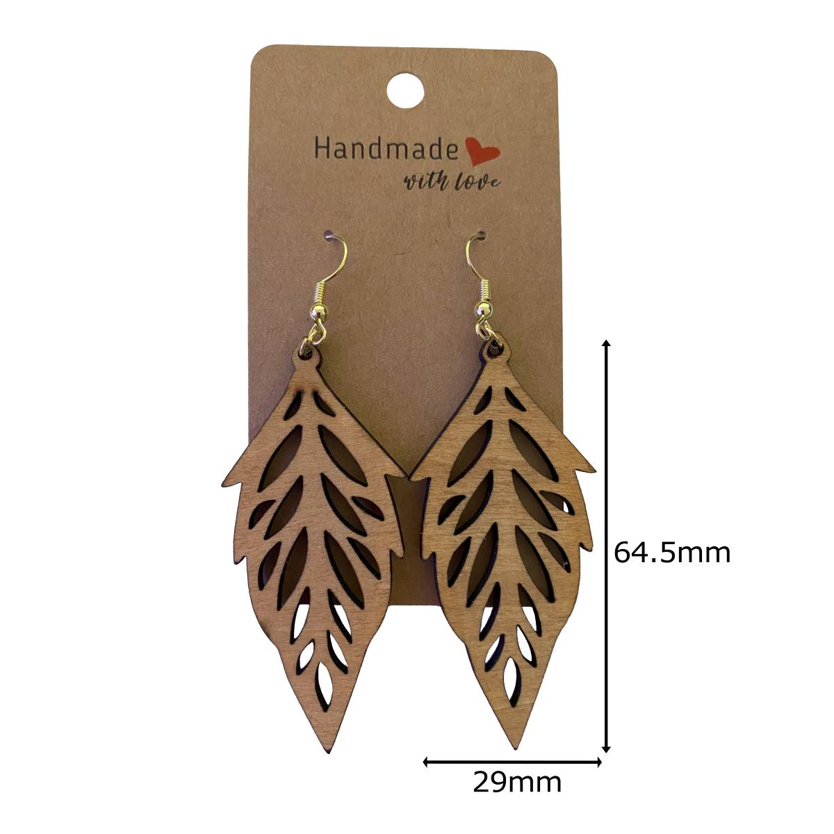 Geometric Wooden Earring Design - Kimmie's Creations L.L.C.
