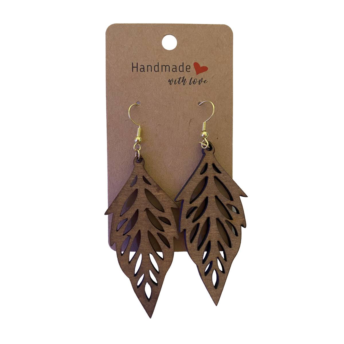 Geometric Wooden Earring Design - Kimmie's Creations L.L.C.