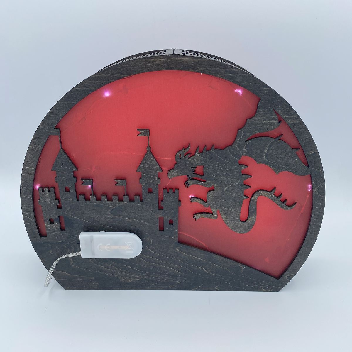 Dragon Castle Attack LED strip Dome Lantern