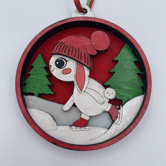 Christmas Themed Ornaments Laser Cut