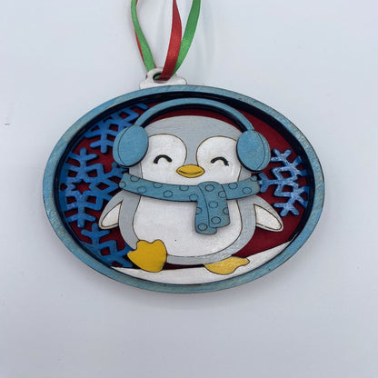 Christmas Themed Ornaments Laser Cut