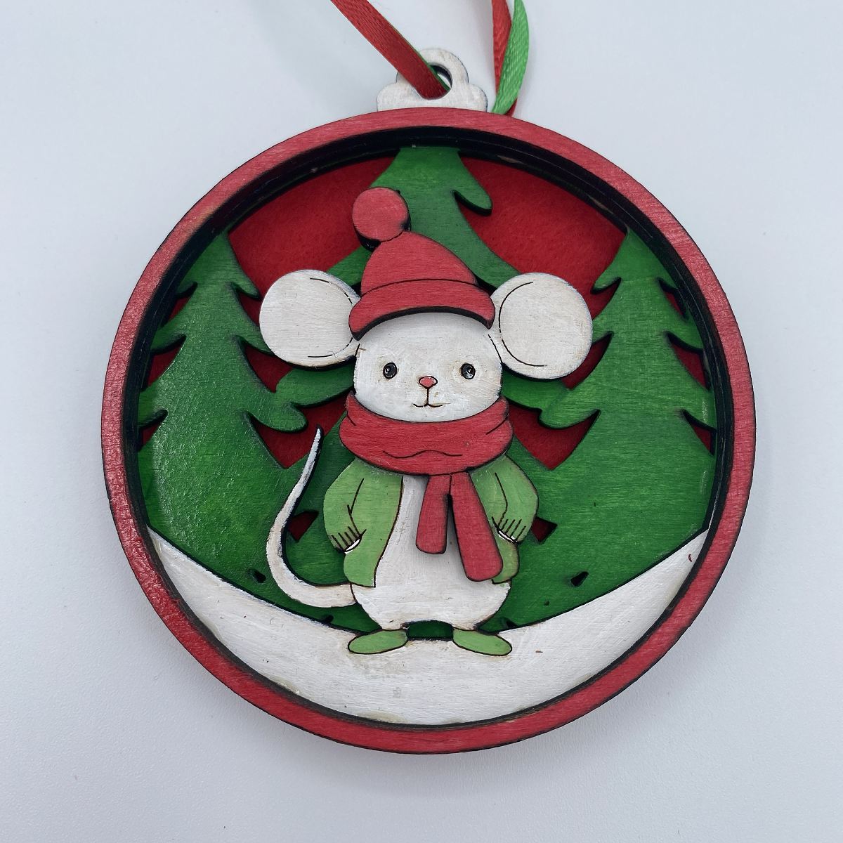 Christmas Themed Ornaments Laser Cut