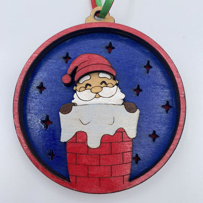 Christmas Themed Ornaments Laser Cut