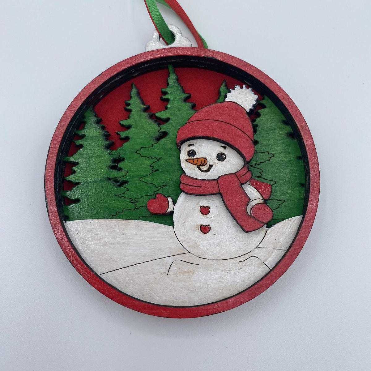 Christmas Themed Ornaments Laser Cut