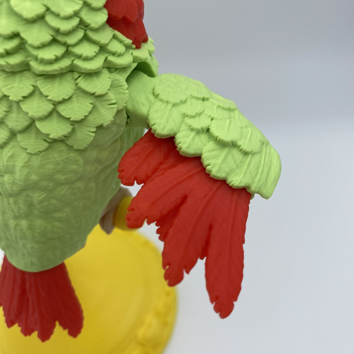 Lovebirds on a Perch - 3D Printed Articulated Diorama