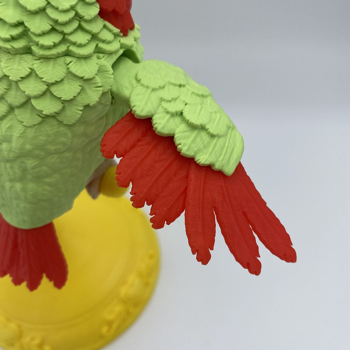 Lovebirds on a Perch - 3D Printed Articulated Diorama