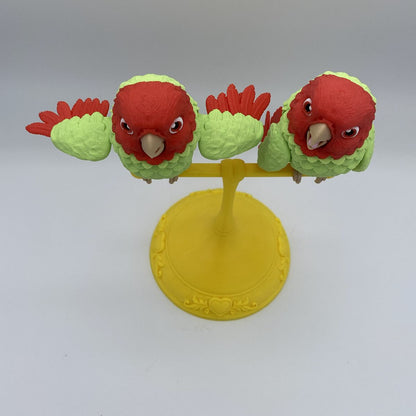 Lovebirds on a Perch - 3D Printed Articulated Diorama
