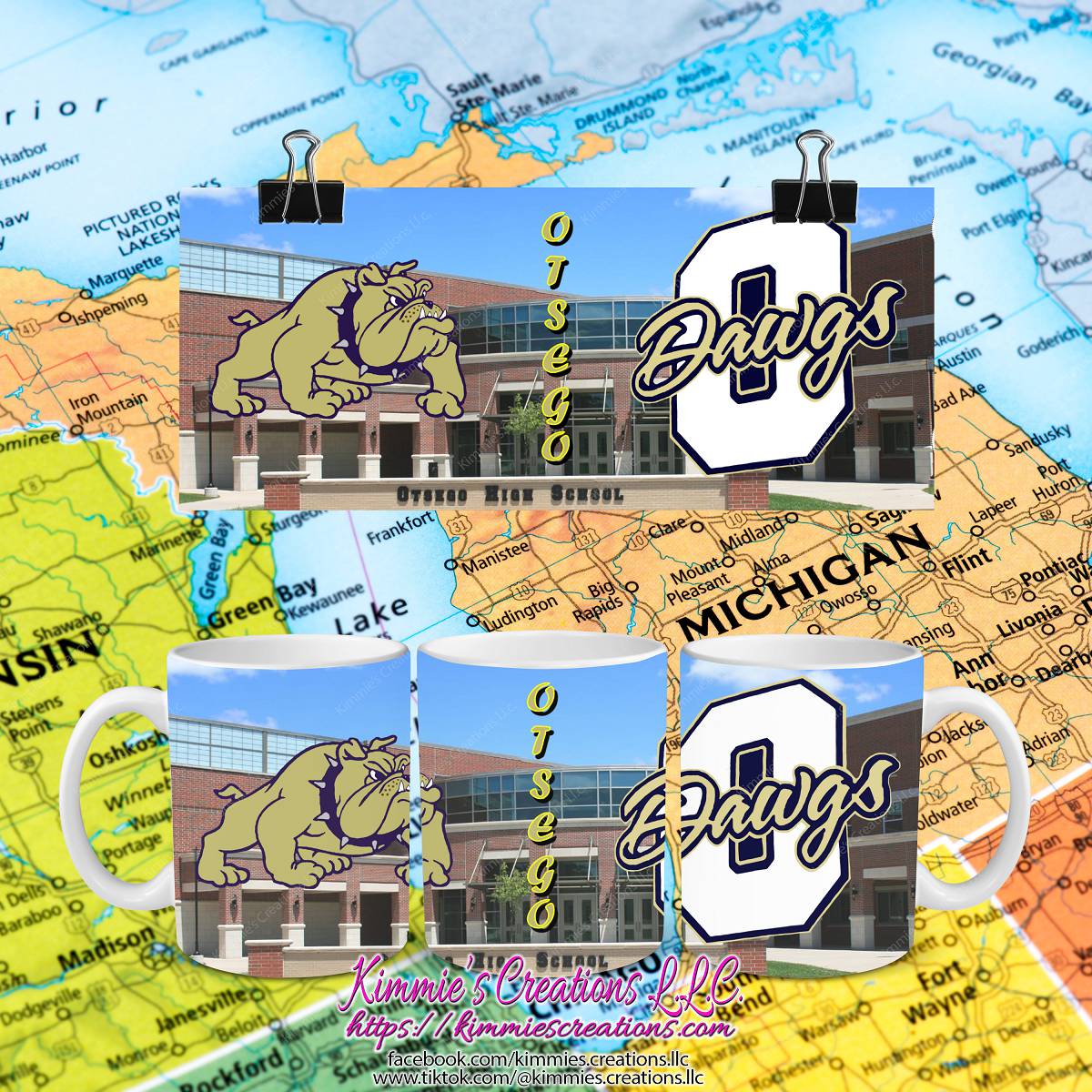 Otsego Bulldogs Mugs - High School / 11 oz - mug